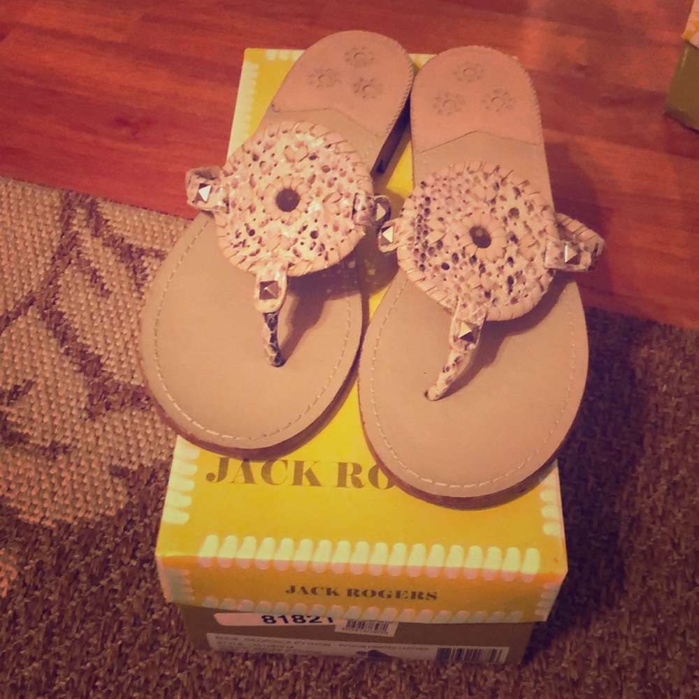 Jack Rogers Georgica Python Size 10 - image 1